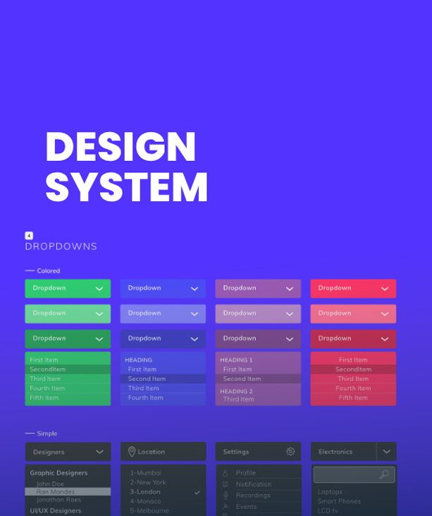 elementos do design system